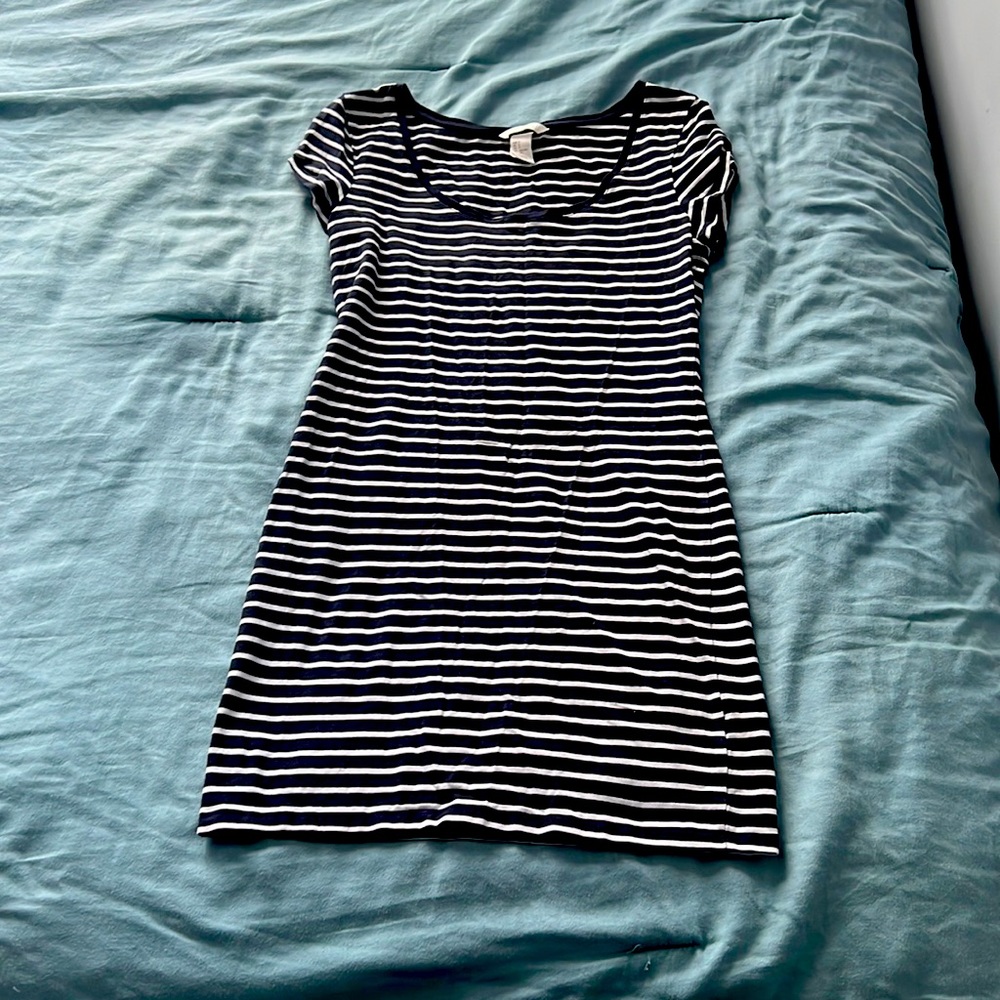 Blue stripe dress